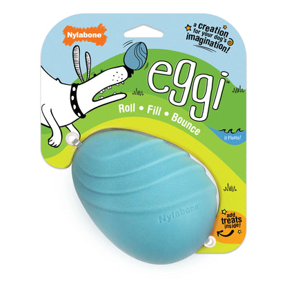 Eggi Interactive Dog Toy, Lightweight Bouncy Treat Toy, Creative Play & Exercise